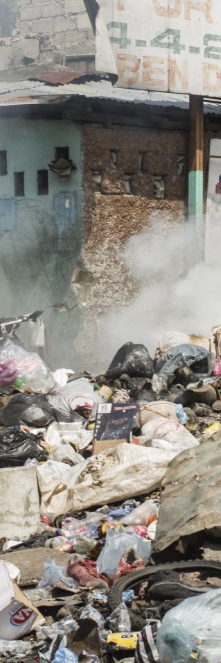 Sopor och bråte på gatorna i Port-au-Prince