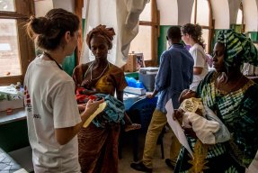 Barnavdelningen på sjukhuset i Bafatá, Guinea- Bissau, där Mårten Larsson arbetar.